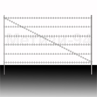 Barbed wire fence Halberd