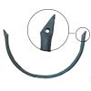 Brackets for fence and curved pipes