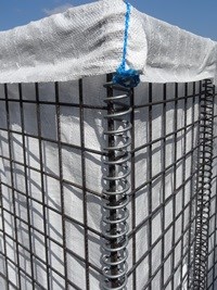 Thus, the sections of the checkpoint Kazachka are connected and the material is attached.