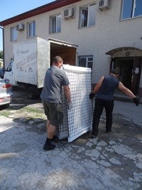 Checkpoint Kazachka is brought to the place of storage