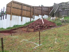 installation of gabions