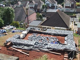 site preparation for gabions