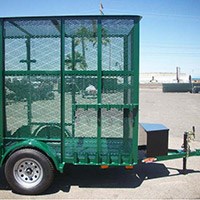 Sheet expanded metal trailer