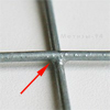 Welded galvanized mesh with increased corrosion protection