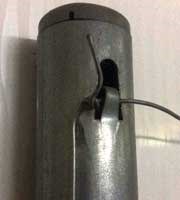 Fence post round galvanized 45x1.0
