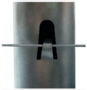 round fence post with clips