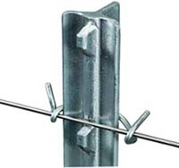Pole for mesh chain-link