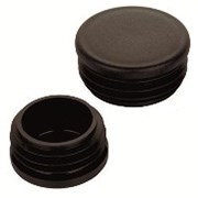 metal poles with caps