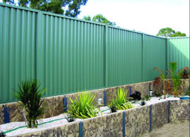 Corrugated fence