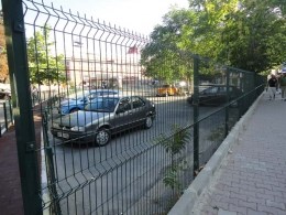 Sectional fence in Istanbul (in Ukraine it is sold under the TM Kazachka)