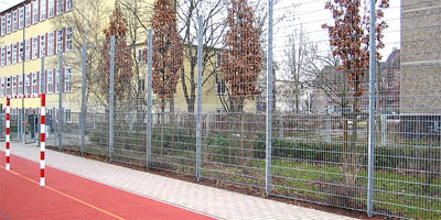 High fence made of wire panels (similar to the Kazachka fence)