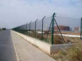 Chain link fence
