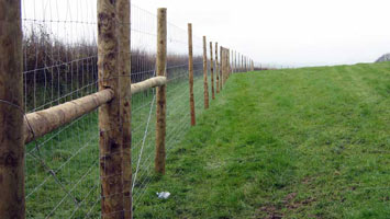 Hinged Mesh Fence
