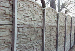 Concrete fence. a photo