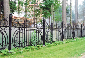 photo of wrought iron fence