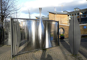 unusual metal fence