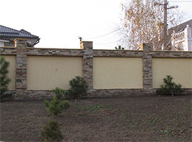 brick fence
