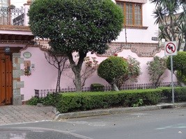 Brick fence plastered