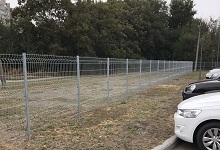 Fence 3D galvanized photo